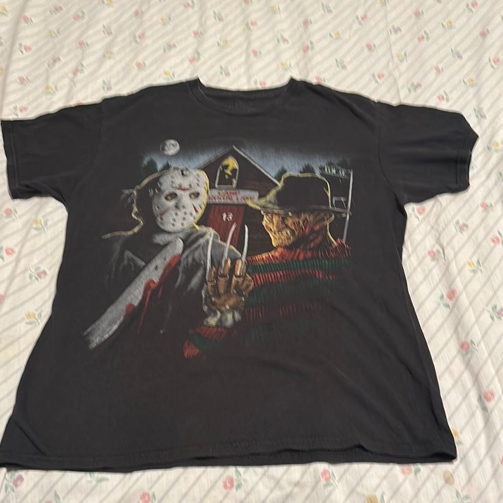Freddy V Jason T-Shirt Elm Street Camp Crystal Lake
